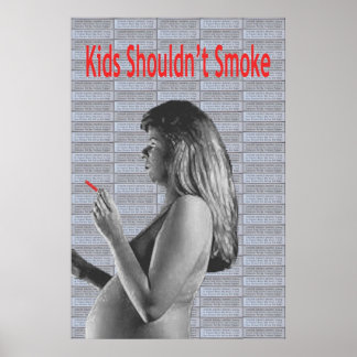 Affiches Les enfants ne devraient pas fumer