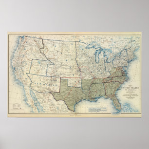 Affiches Les Etats-Unis en juin 1862