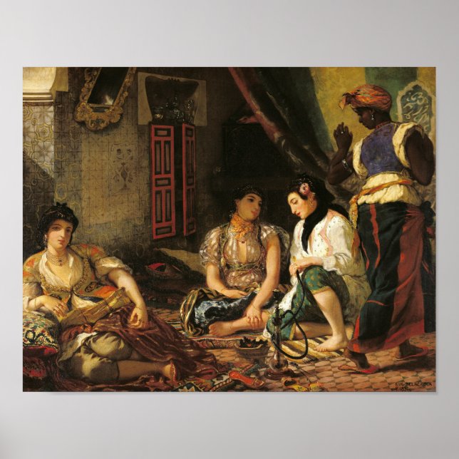 Affiches Les Femmes d'Alger dans leur Appartement, 1834 (Devant)