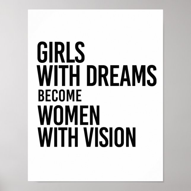 Affiches Les filles avec des rêves deviennent des femmes av (Devant)