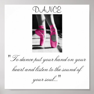 Affiches Les filles dansent, "Pour danser mettez votre main