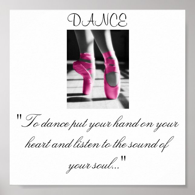 Affiches Les filles dansent, "Pour danser mettez votre main (Devant)