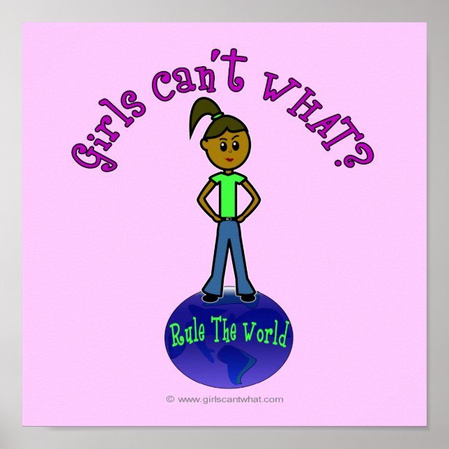 Affiches Les Filles Sombres Gouvernent Le Monde (Devant)