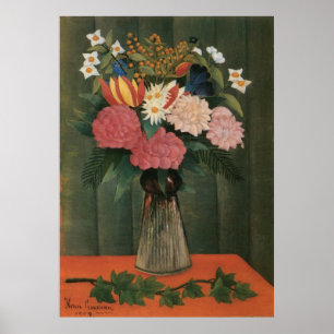 Affiches Les fleurs d'Henri Rousseau dans un vase (1909)