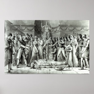 Affiches Les funérailles de Jean Paul Marat