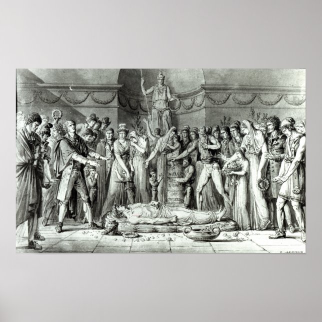 Affiches Les funérailles de Jean Paul Marat (Devant)