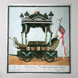 Affiches Les funérailles de Lord Nelson le 9 janvier 1806