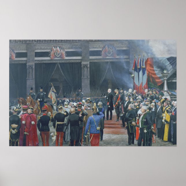 Affiches Les funérailles de Louis Pasteur (Devant)