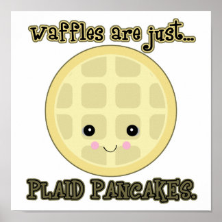 Affiches les gaufres kawaii sont juste des crêpes