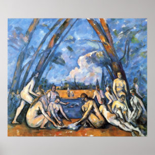 Affiches Les grands baigneurs par Paul Cezanne