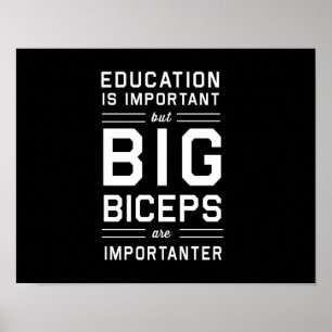 Affiches Les grands biceps sont Importanter