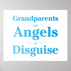 Affiches Les grands-parents sont des anges dans le