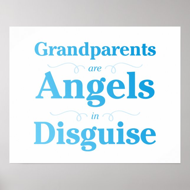 Affiches Les grands-parents sont des anges déguisés (Devant)