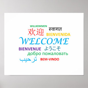 AFFICHES LES GREETINGS DES LANGUES DE LA TERRE
