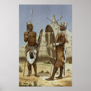 Affiches Les guerriers Nyam-nyam de l'histoire de l'humanit
