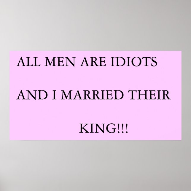 AFFICHES LES HOMMES SONT DES IDIOTS (Devant)