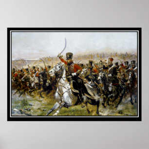 Affiches Les hussards de Napoléon bataille de Friedland 180