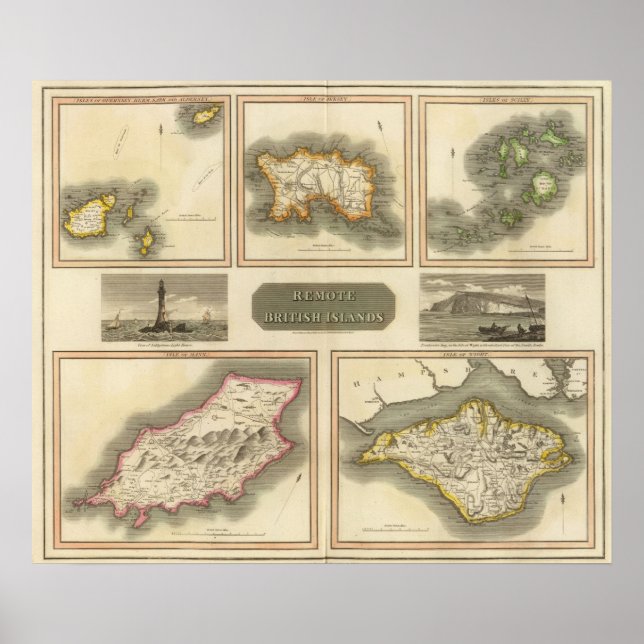 Affiches Les îles britanniques éloignées (Devant)