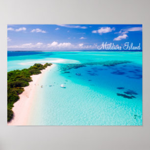 Affiches Les îles Maldives vacances romantique par storeman