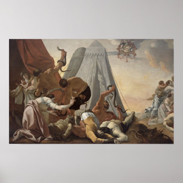 Affiches Les Israélites affectés par le serpent brésilien (Devant)