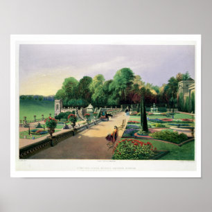 Affiches Les jardins de la terrasse supérieure et inférieur