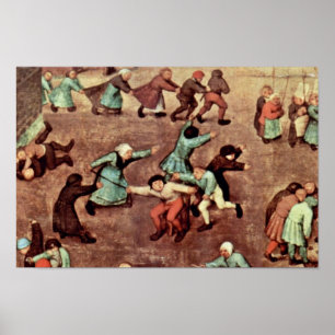 Affiches Les Jeux Pour Enfants Détail Par Bruegel D. Ä. Pie