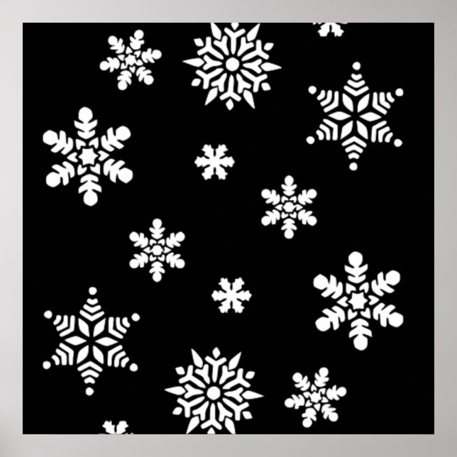 AFFICHES LES LAMPES À NEIGE D'HIVER (Devant)