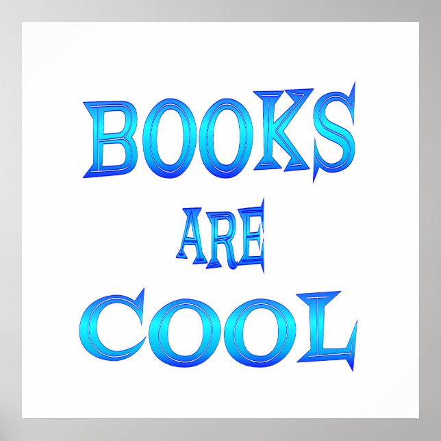 Affiches Les livres sont Cool - À partir de 11,80 $ (Devant)