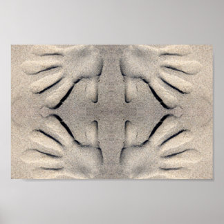 Affiches Les mains dans les sables