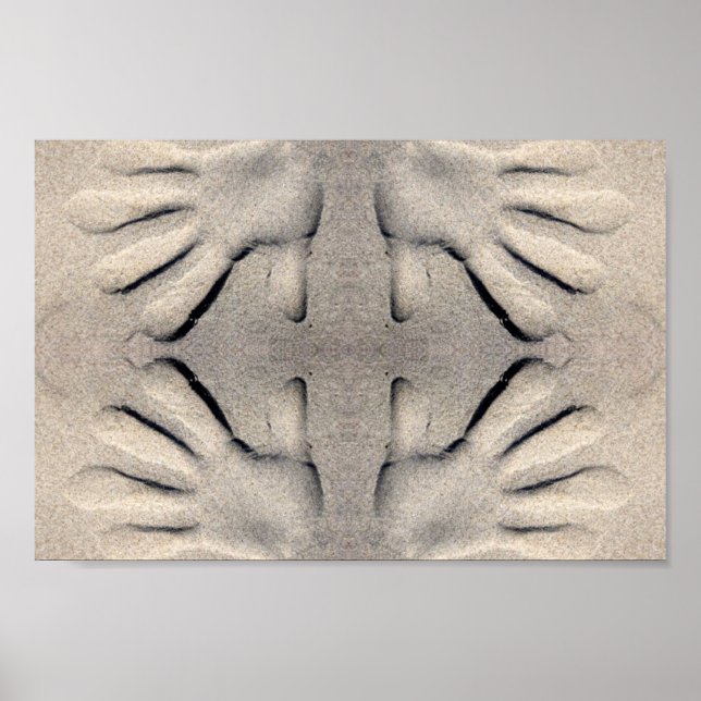 Affiches Les mains dans les sables (Devant)