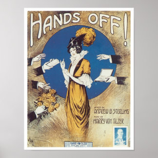 Affiches Les mains en l'air ! Couverture vintage