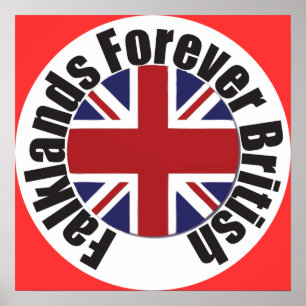 Affiches Les Malouines pour toujours britanniques