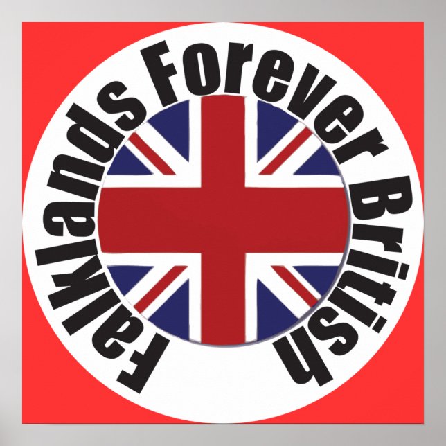 Affiches Les Malouines pour toujours britanniques (Devant)