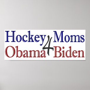 Affiches Les mamans de hockey pour Obama Biden