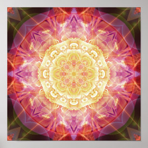 Affiches Les mandalas de la rémission et libèrent l'affic