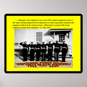 Affiches Les marines de nègre dépensent $54