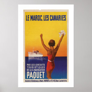 Affiches Les Maroc, Les Canaries - Paquet