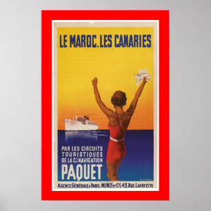 Affiches Les Maroc, Les les Canaries - Paquet