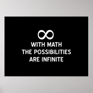 Affiches Les maths et les possibilités infinies