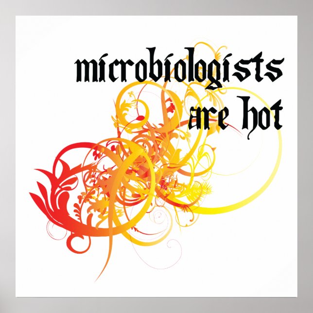 Affiches Les Microbiologistes Sont Chauds (Devant)