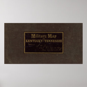 Affiches Les militaires du Kentucky, Tennessee tracent