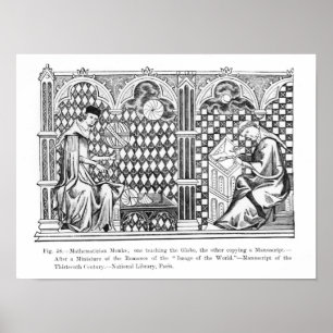 Affiches Les moines mathématiciens : un enseignant au Globe