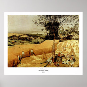 Affiches Les moissonneuses de Pieter Bruegel (1565)