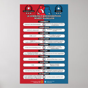 Affiches Les mots ne sont pas ce qu'ils semblent être