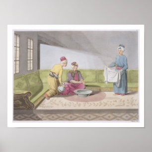 Affiches Les musulmans effectuant ses ablutions, plaquent