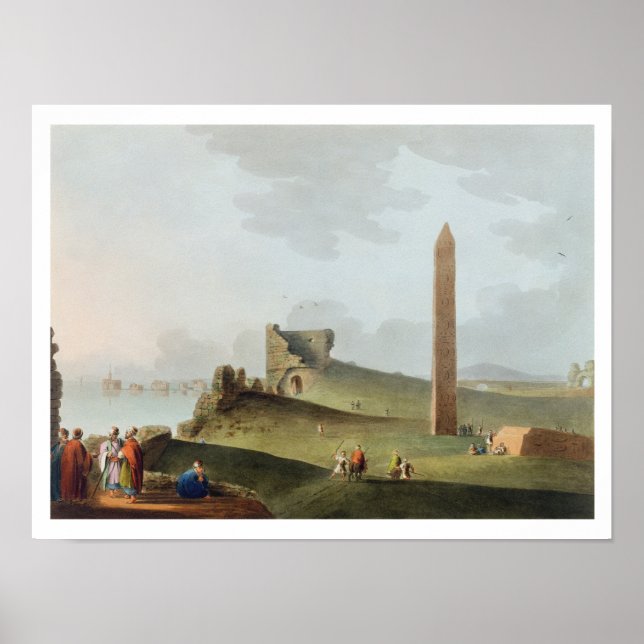 Affiches Les Obélisques à Alexandrie, appelé Nee de Cléopât (Devant)