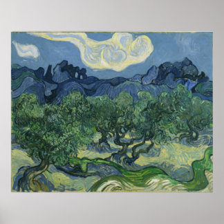 Affiches Les Oliviers par Vincent Van Gogh