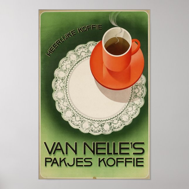 Affiches Les Pakjes Koffie de Van Nelle (Devant)