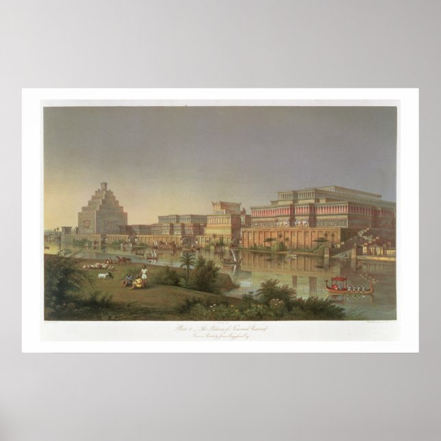 Affiches Les palais de Nimrud restaurés, une reconstruction (Devant)