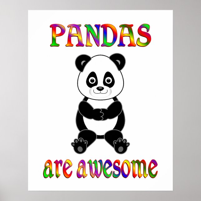 Affiches Les pandas sont géniaux (Devant)